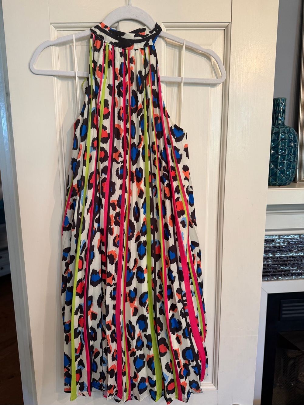 Colorful Leopard Print Halter Dress by Jealous Tomato NWT